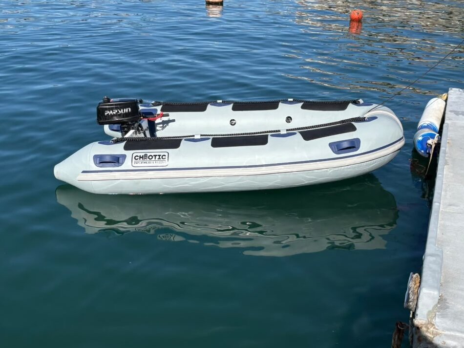 3.1m Rigid Hull — on the water