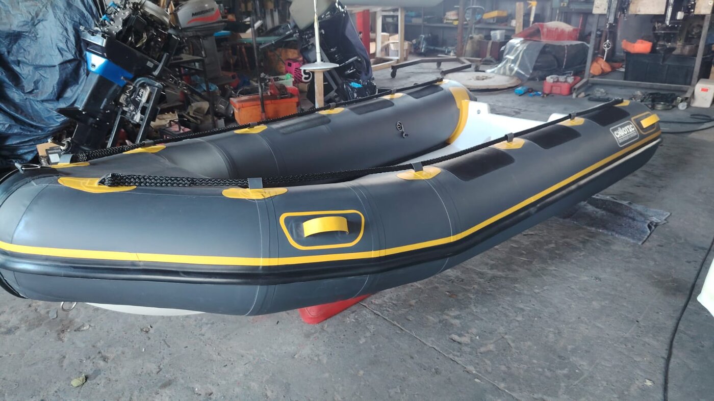 4.2m Rigid Hull — grey & yellow