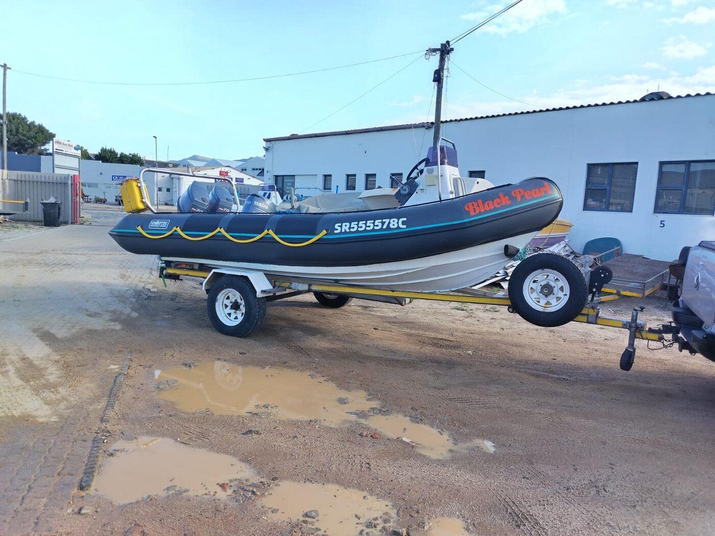 5.5m Rigid Hull — rigged & ready