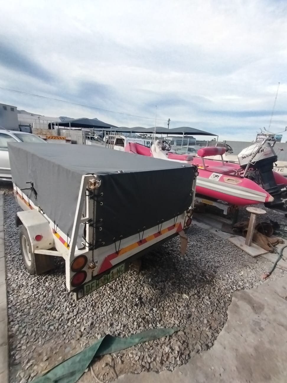 Covered & trailered