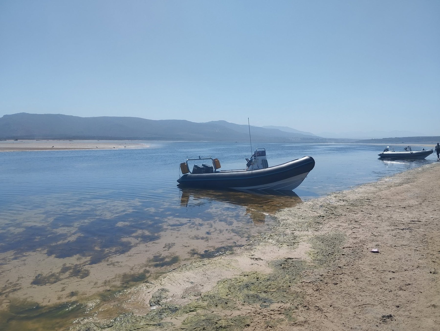 5.5m RHIB on the lagoon